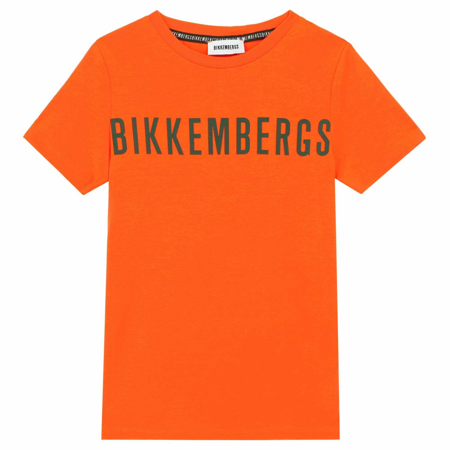 Boys Neon Orange Logo T-Shirt, 1, hi-res