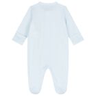 Baby Boys Blue & White Logo Babygrow Gift Set, 2, hi-res