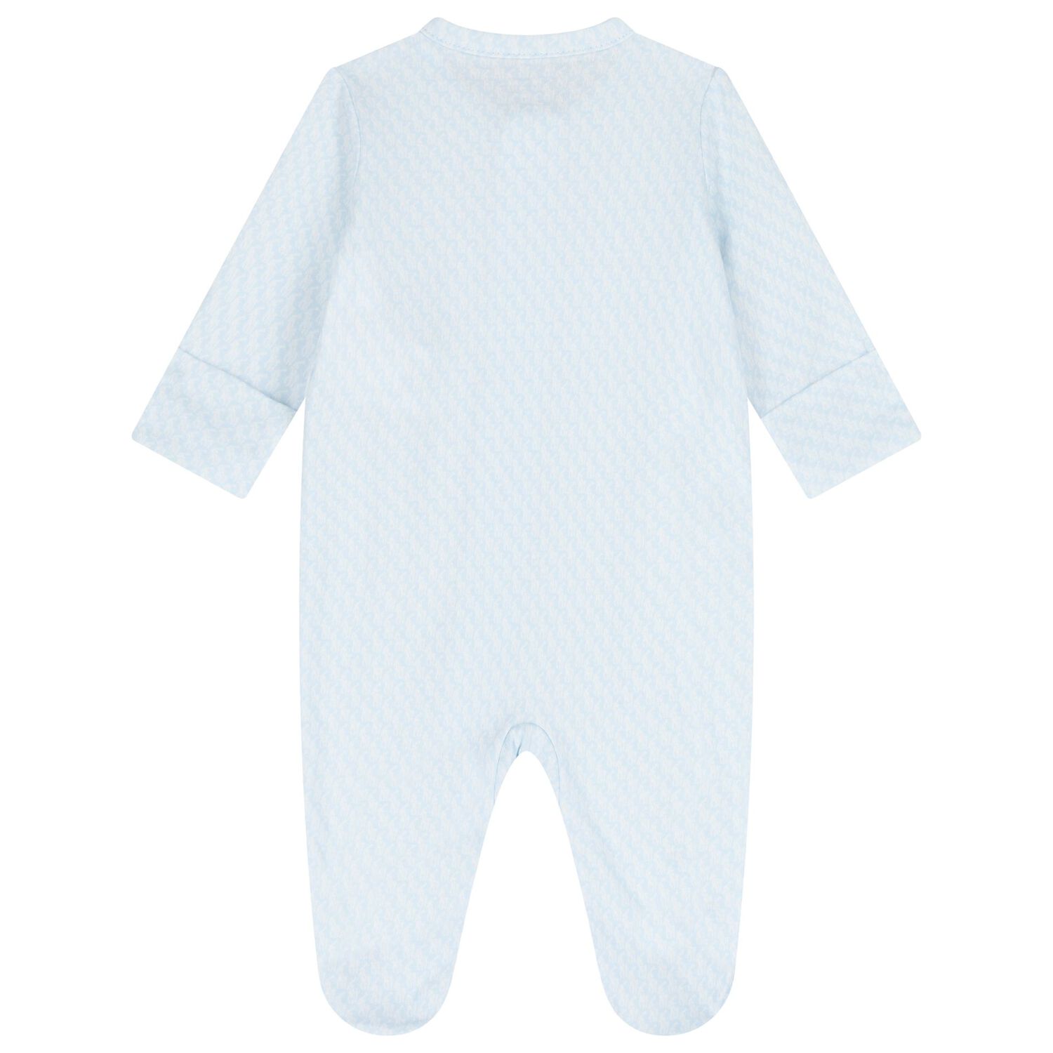 Baby Boys Blue & White Logo Babygrow Gift Set, 2, hi-res image number null