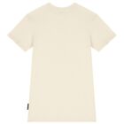 فستان بنات بطبعة حقيبة باللون العاجي و الذهبي , 2, hi-res