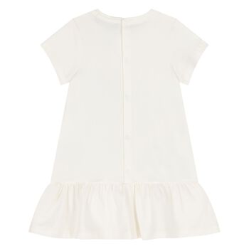 Younger Girls Ivory Crossbody Bag Dress