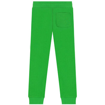 Boys Green Logo Jogger