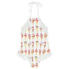 Girls White Ice Cream Swimsuit, 1, hi-res