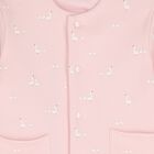 Baby Girls White & Pink Tracksuit Set ( 3 Piece ), 4, hi-res