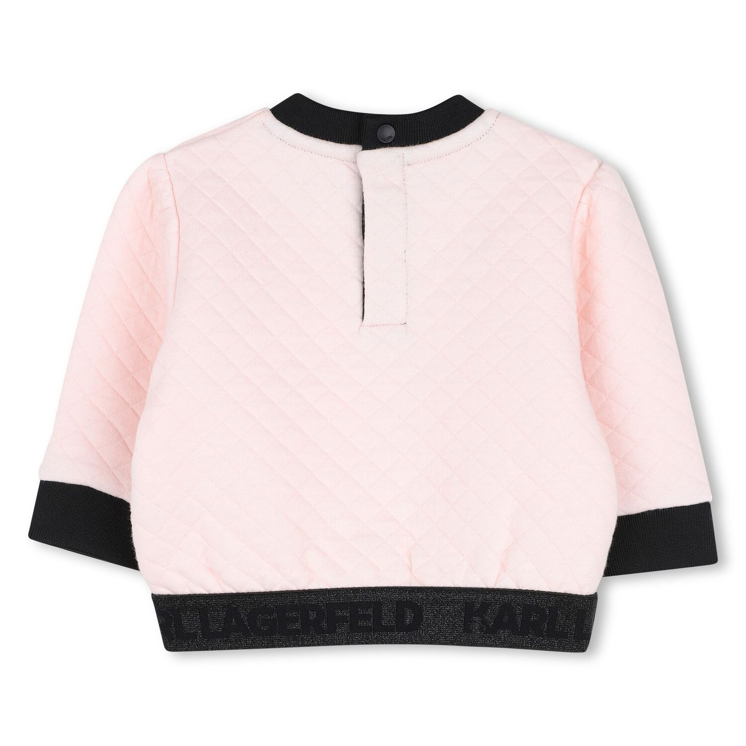 Younger Girls Pink & Black Logo Tulle Skirt Set, 1, hi-res