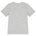 Boys Grey Logo T-Shirt, 4, hi-res
