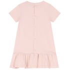 Younger Girls Pink Bag Print Dress, 3, hi-res