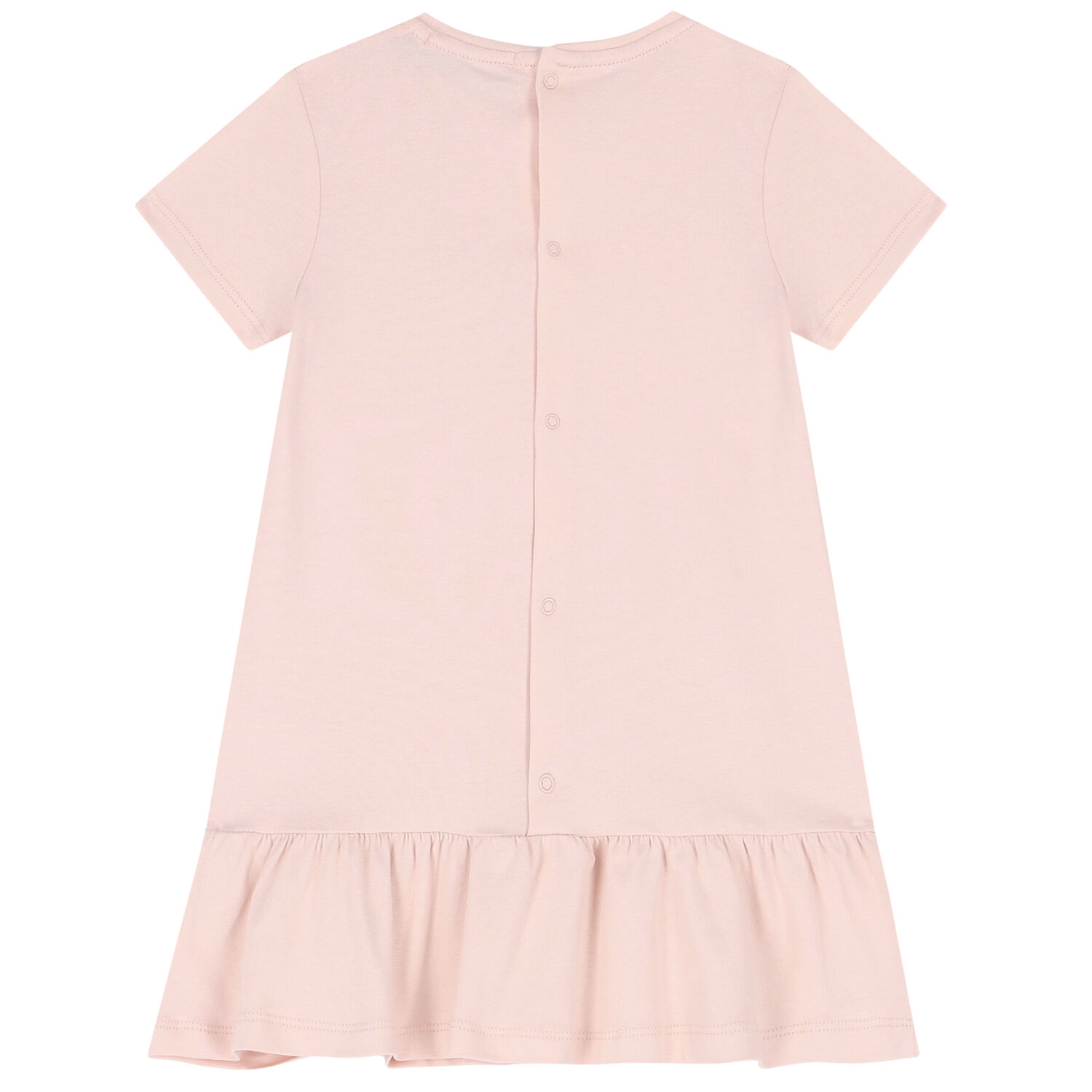 Younger Girls Pink Bag Print Dress, 3, hi-res