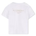 Younger Girls White Logo T-Shirt, 1, hi-res