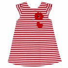 فستان باللون الابيض و الاحمر للبنات, 1, hi-res