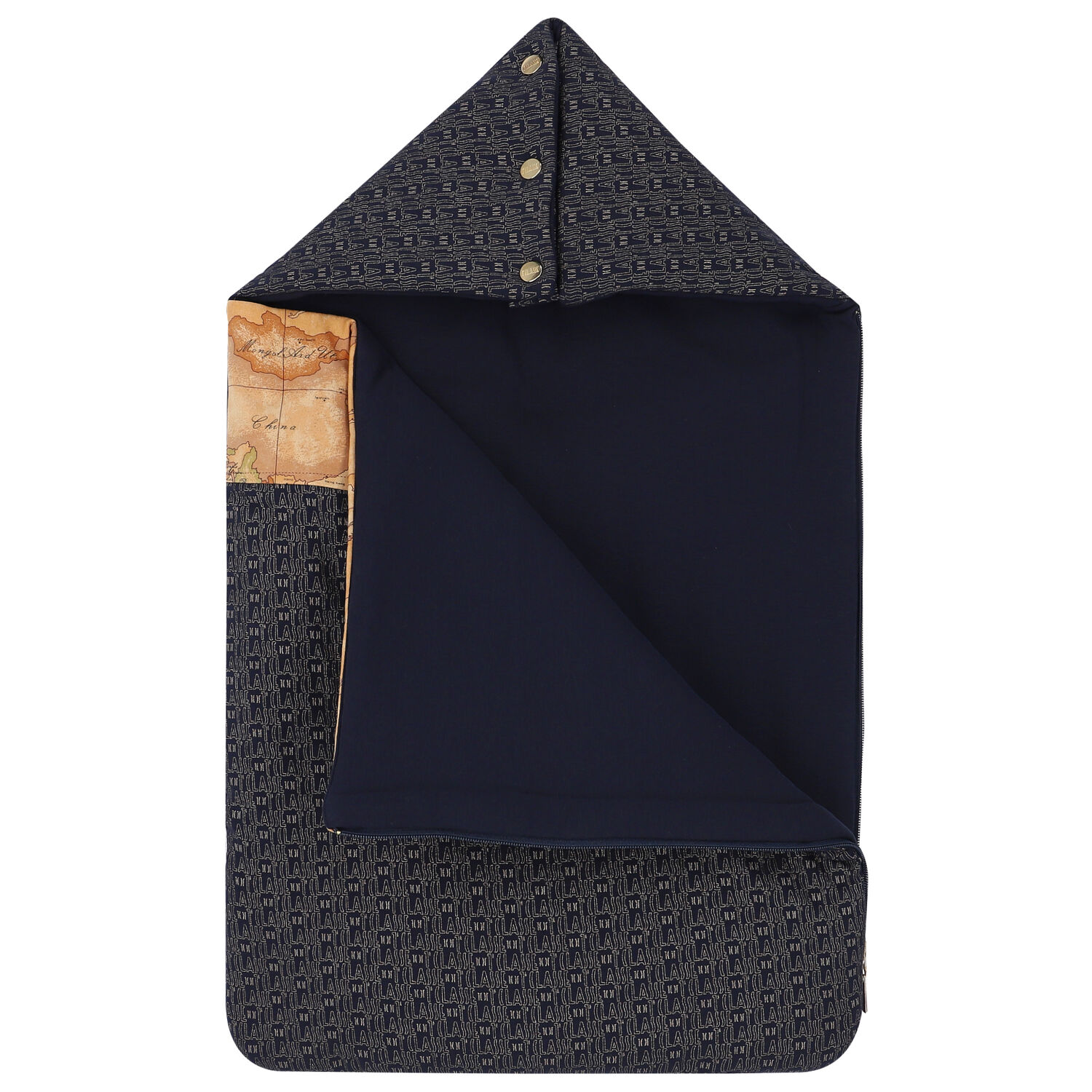 مدس بالشعار باللون الكحلي, 1, hi-res