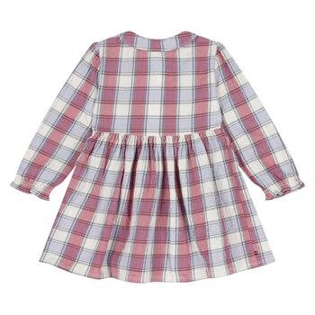 Baby Girls Blue & Pink Check Dress
