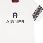 Boys White Logo T-Shirt, 1, hi-res