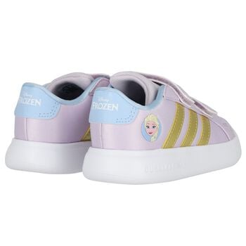 Girls Lilac Disney Elsa Logo Trainers