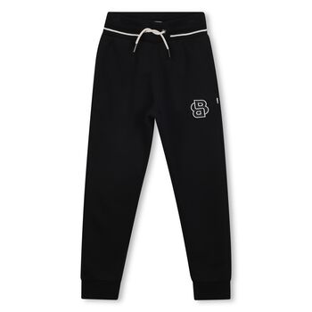 Boys Black Logo Joggers