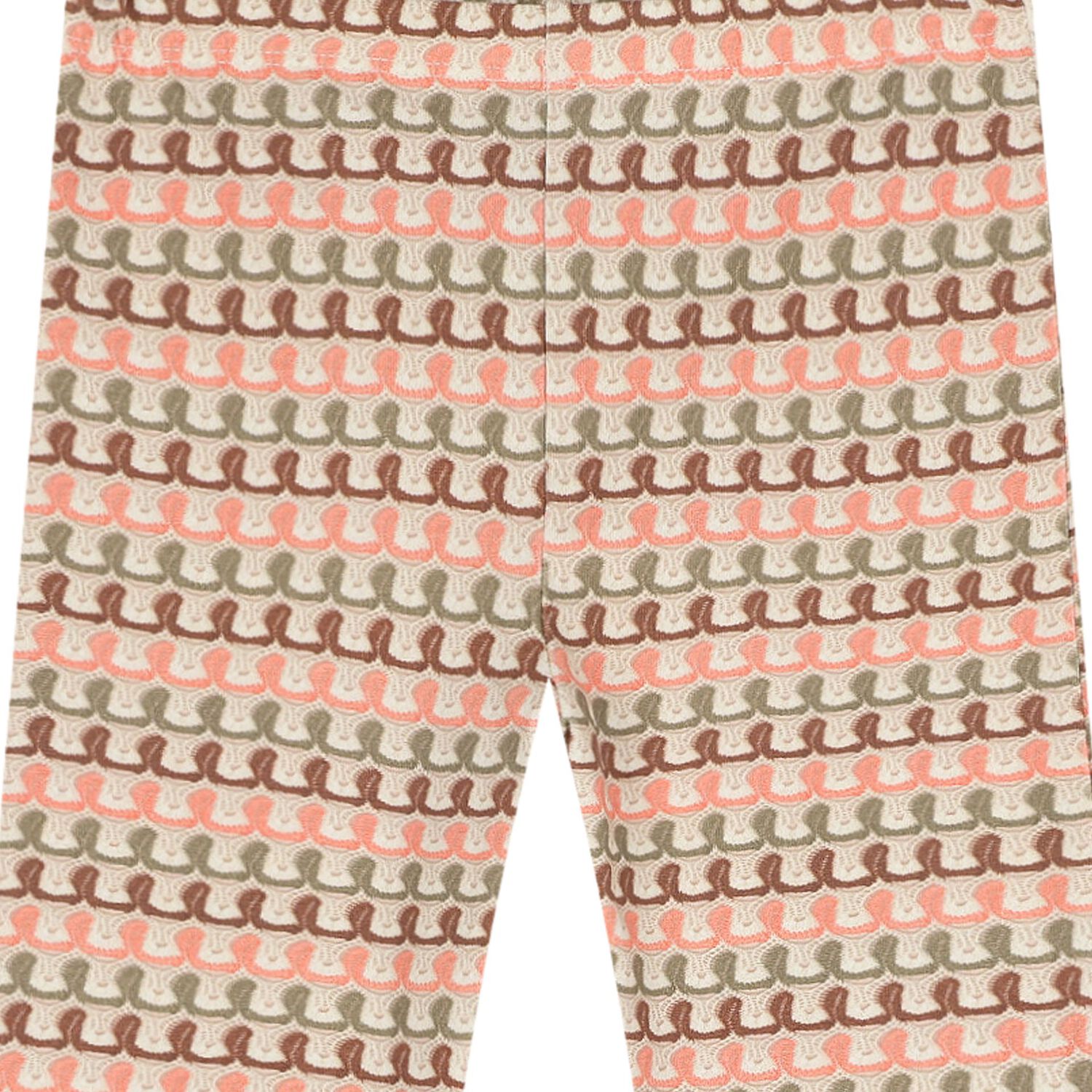 طقم ليجنز للبنات مزين بالزهور باللون البيج , 1, hi-res