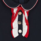 فستان بنات بولو باللون الكحلي, 1, hi-res