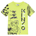 Boys Neon Green Logo T-Shirt, 1, hi-res