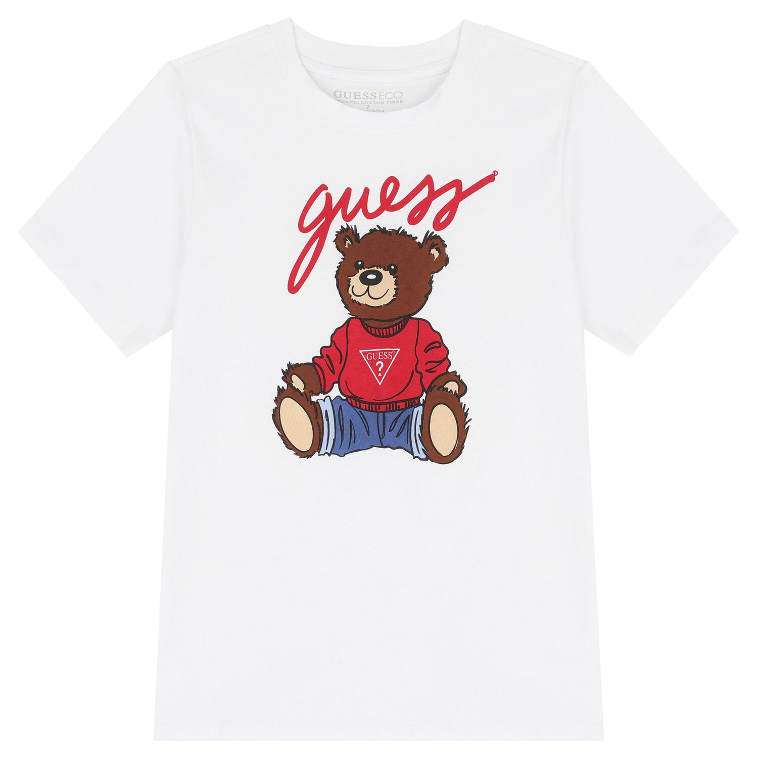 White Teddy Bear Logo T-Shirt, 3, hi-res image number null