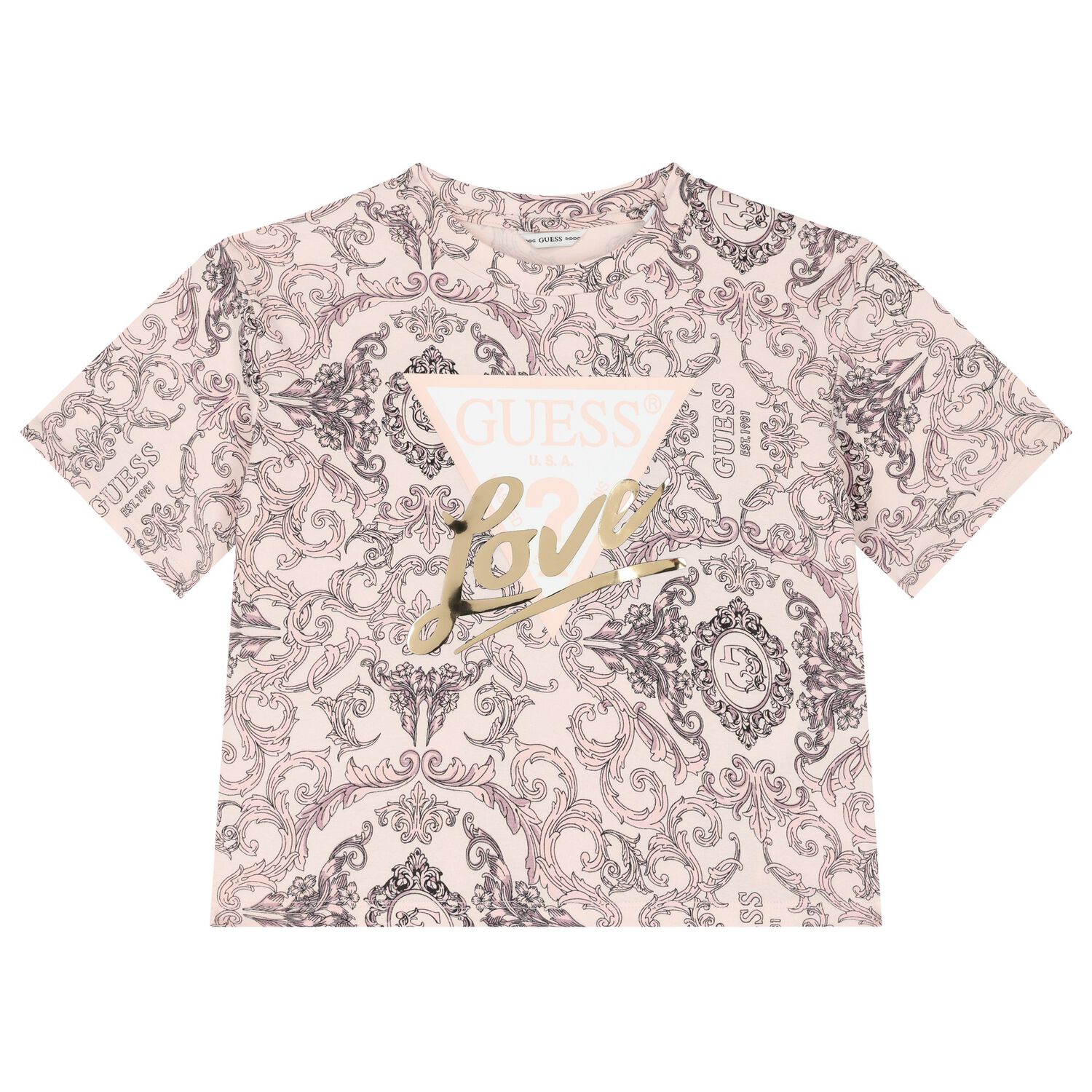 Girls Pink Logo T-Shirt, 1, hi-res image number null