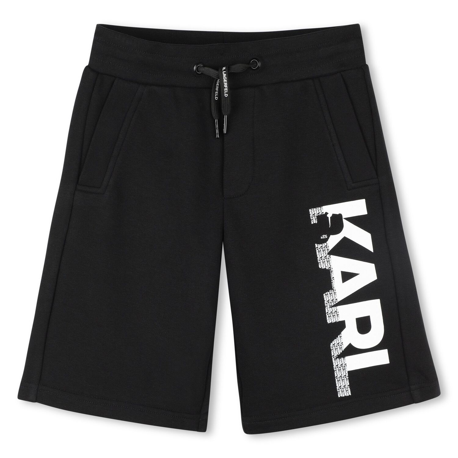 Boys Black Logo Shorts, 1, hi-res image number null