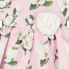 Baby Pink Green Magnolia Dress, 2, hi-res