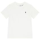 Boys White Logo T-Shirt, 1, hi-res