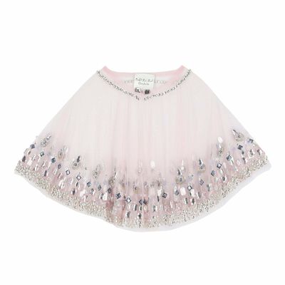 Girls Pink Tulle Cape