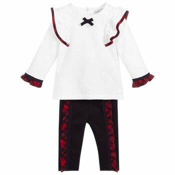 طقم ليغنز باللون الكحلي و الأحمر للبنات