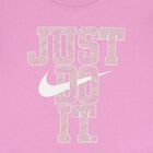 Girls Pink Logo Shorts Set, 1, hi-res