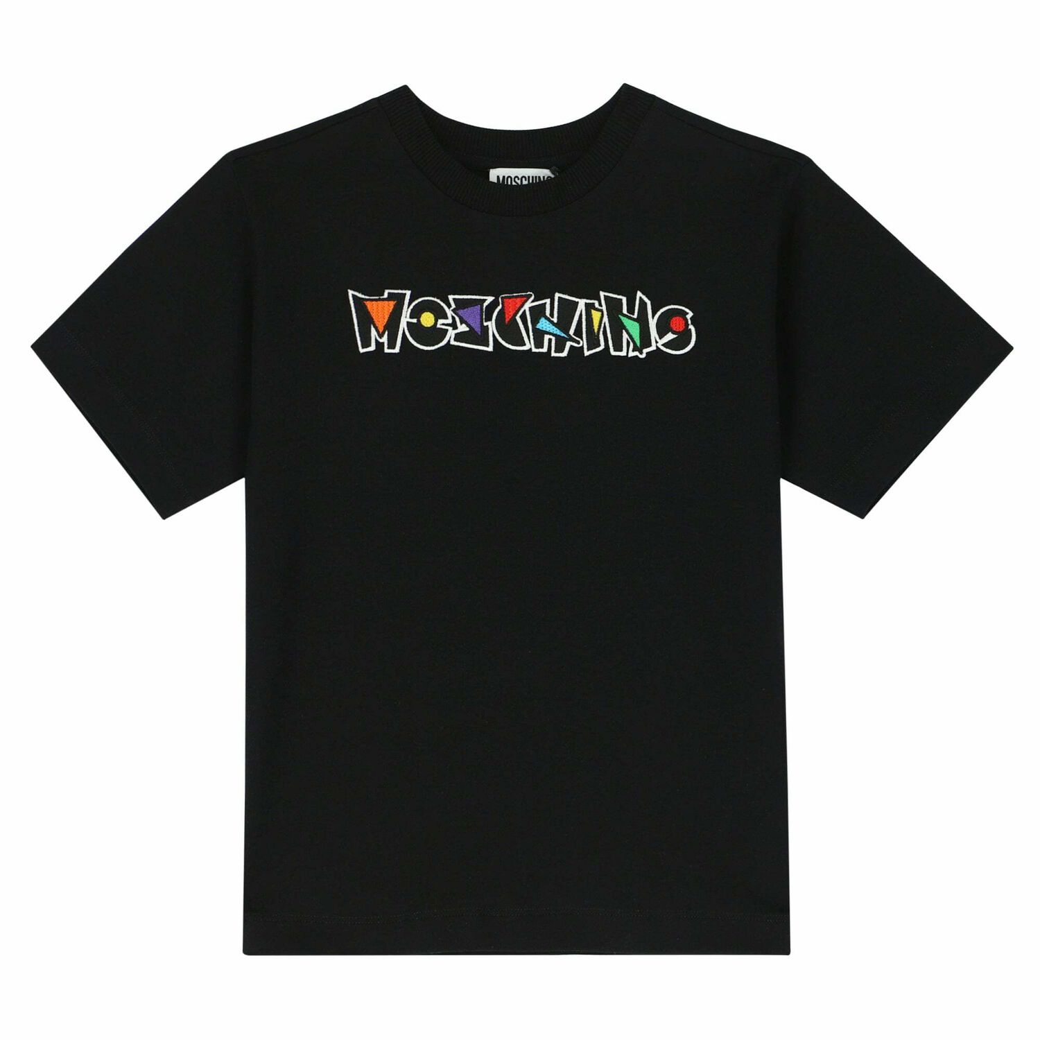 Black Cotton Logo T-Shirt, 2, hi-res