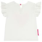 Girls White & Pink Tulle Skirt Set, 1, hi-res