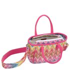 Girls Multi-Coloured Zigzag Handbag, 1, hi-res
