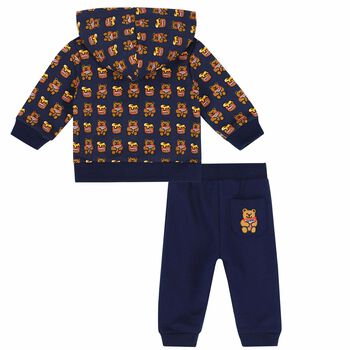 Baby Boys Navy Teddy Tracksuit