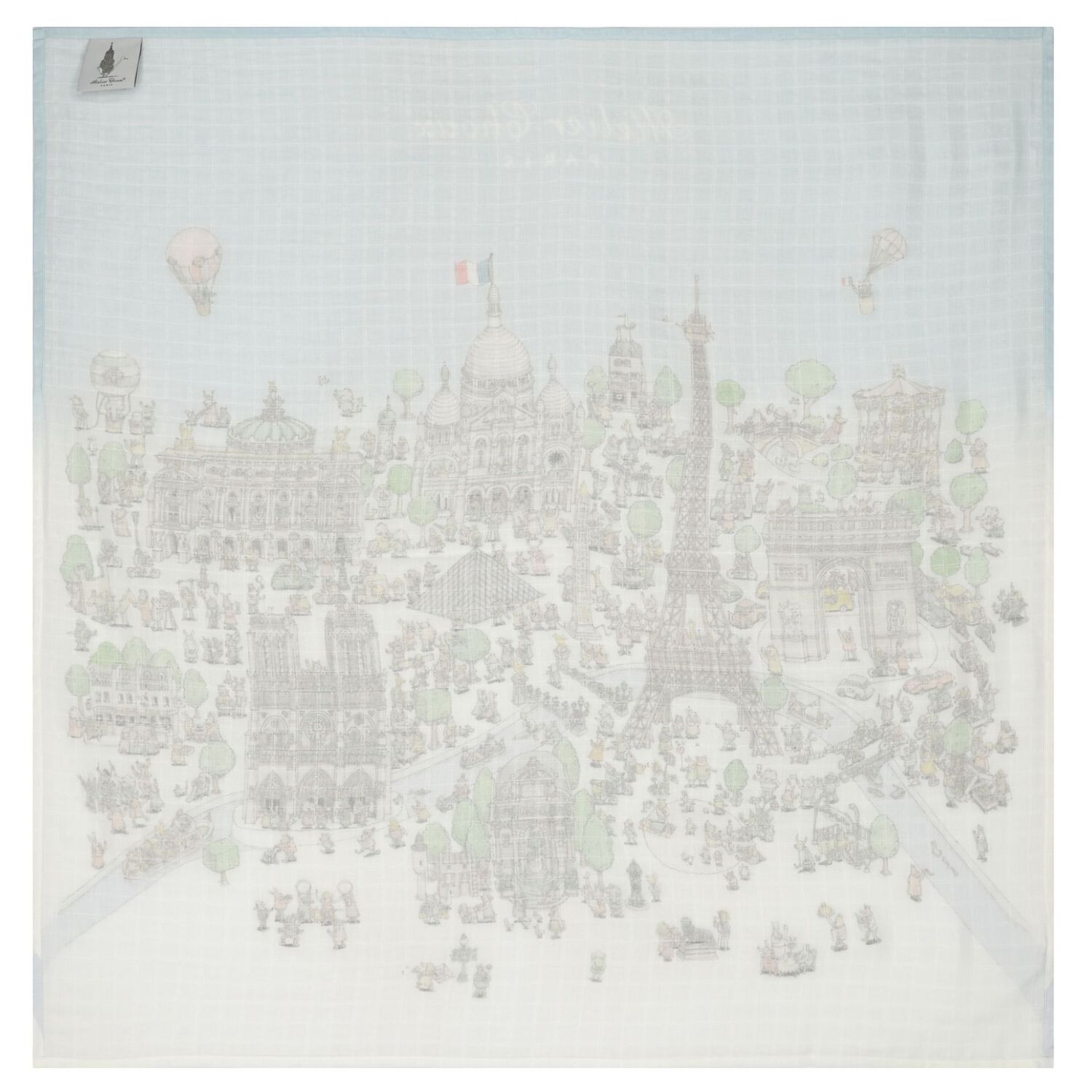 بطانية قماط بطبعة باريس للأطفال , 1, hi-res image number null