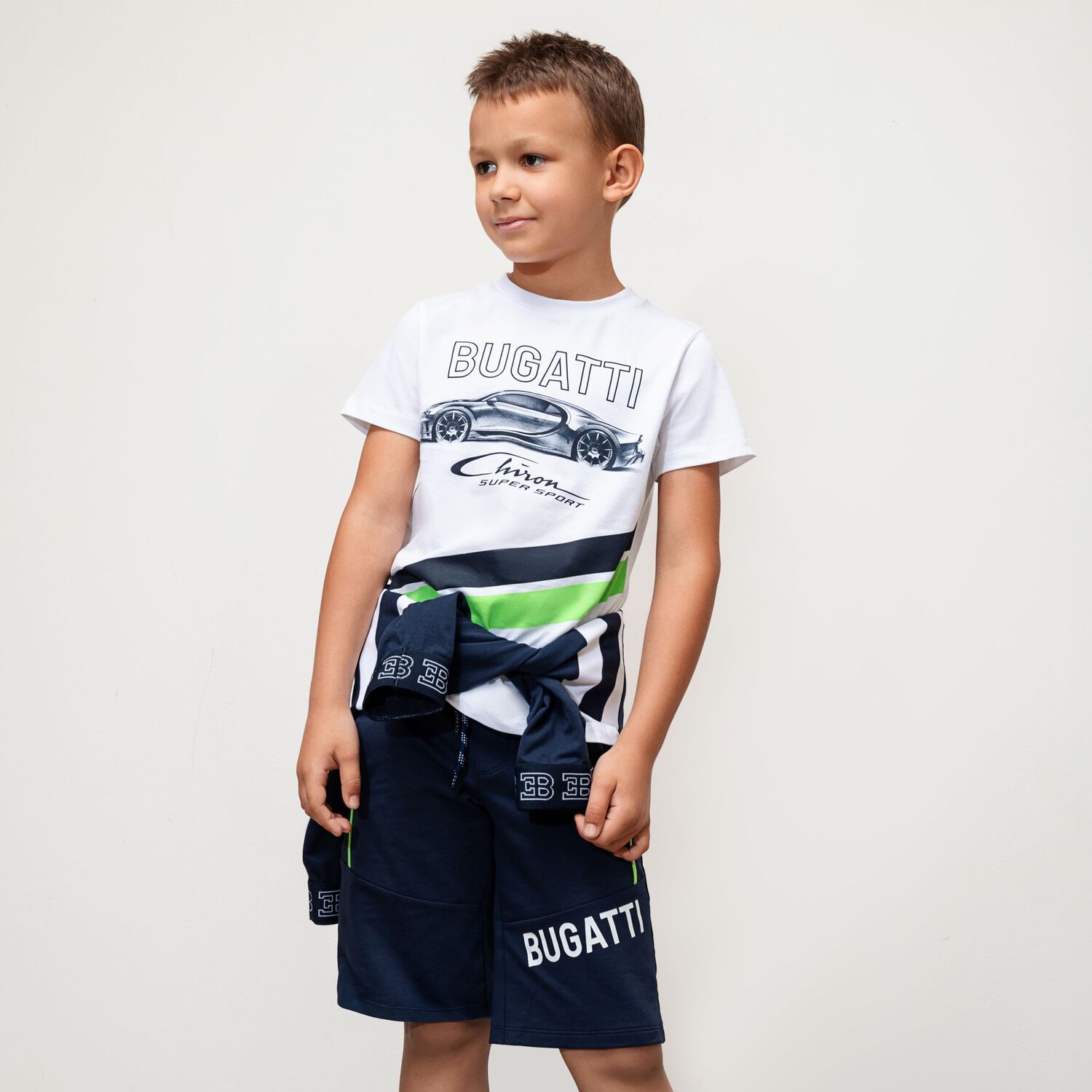 Boys Navy Blue Logo Shorts, 1, hi-res image number null