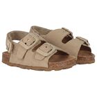 Baby Boys Beige Leather Sandal, 2, hi-res