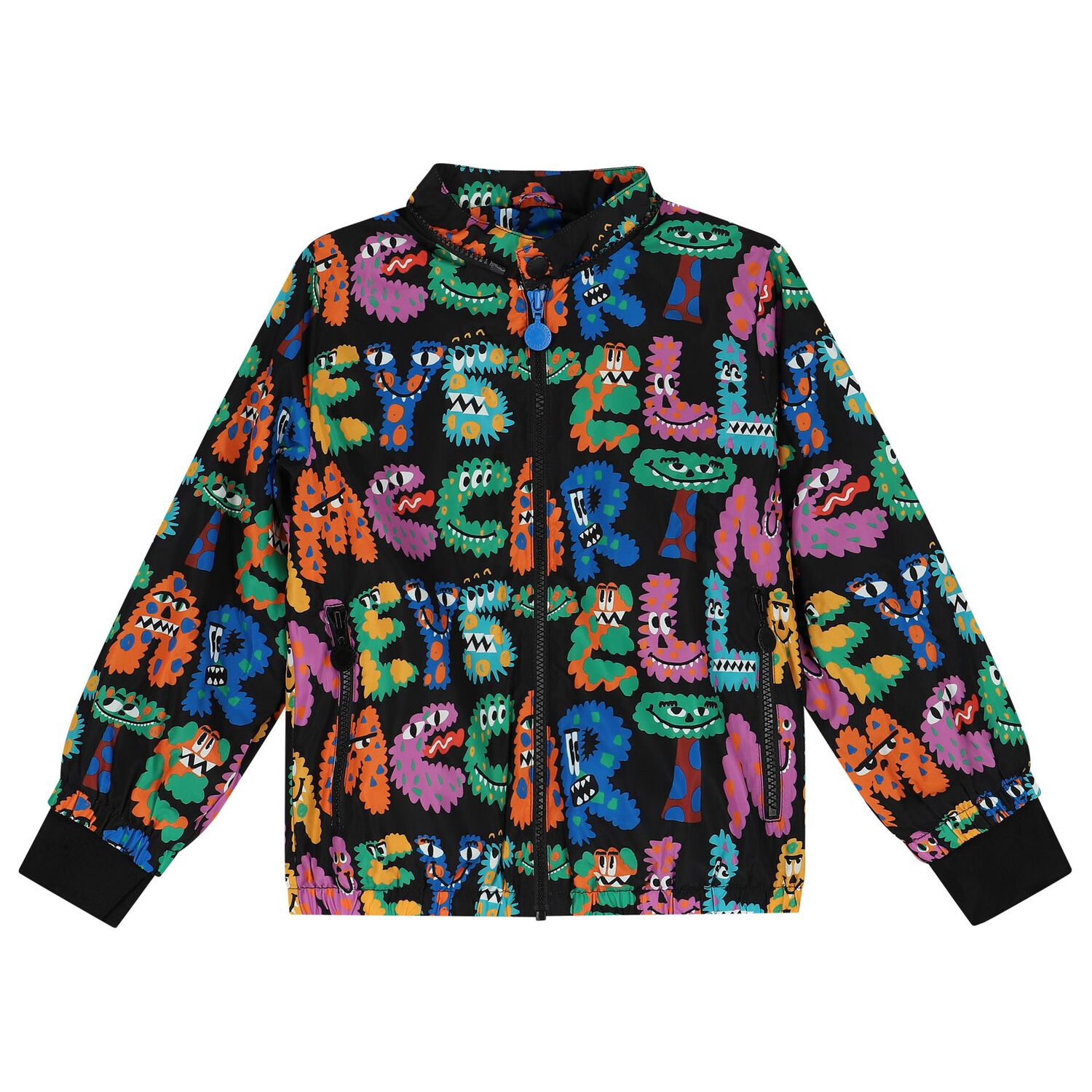 Boys Black Monsters Jacket, 1, hi-res image number null