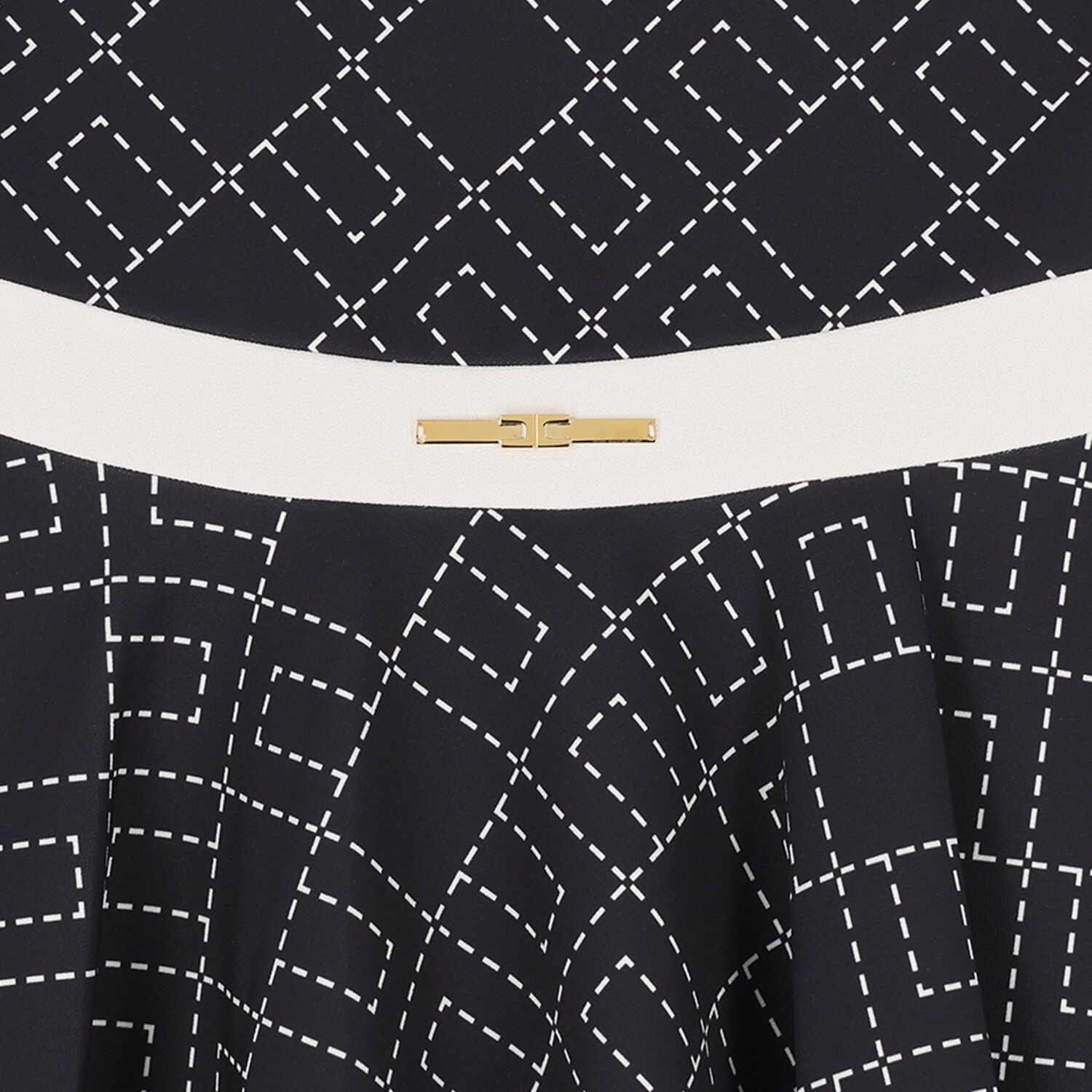 فستان بناتي باللون أسود بشعار, 3, hi-res