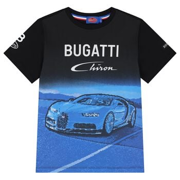 Boys Black & Blue Logo T-Shirt