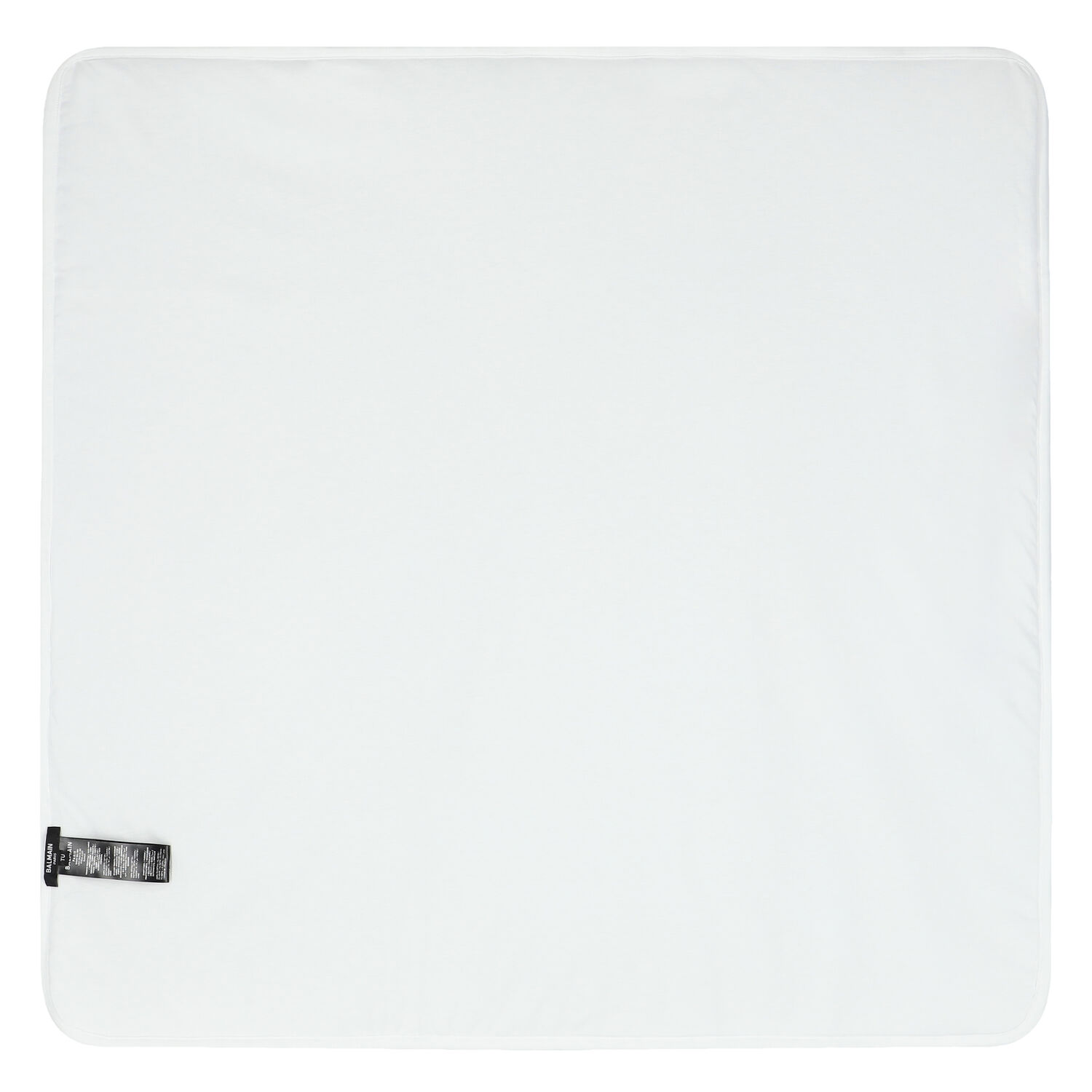 بطانية بالشعار باللون الأبيض والذهبي, 1, hi-res