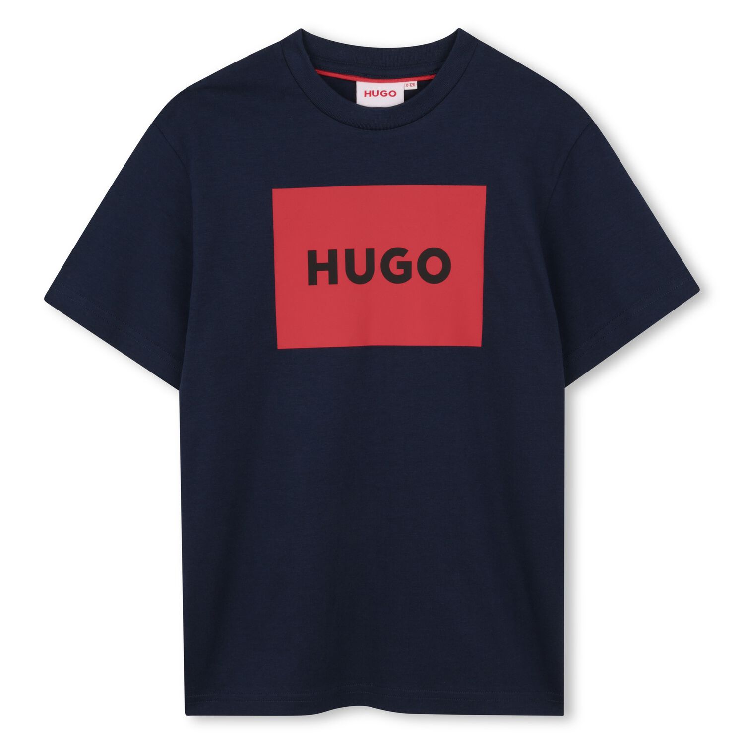 Boys Navy Blue Logo T-Shirt , 5, hi-res