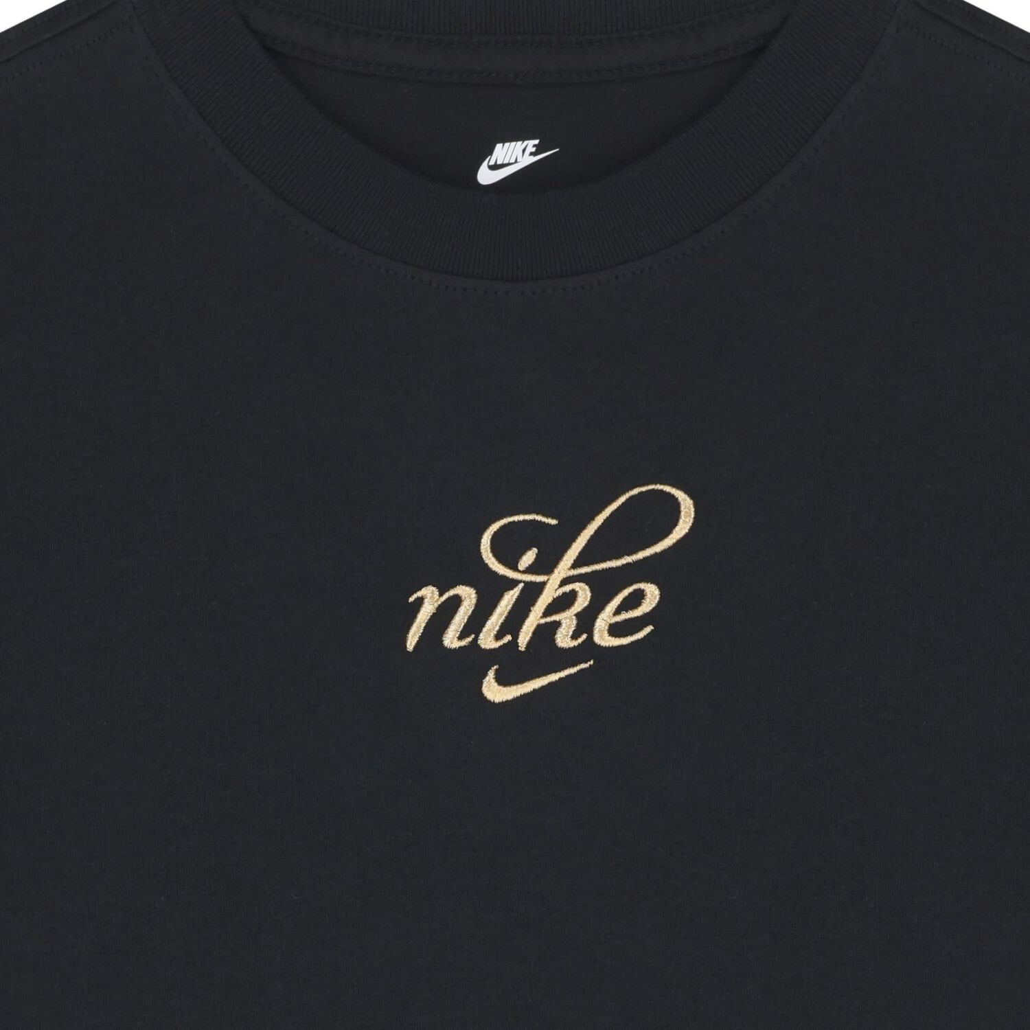 Girls Black Logo T-Shirt, 1, hi-res