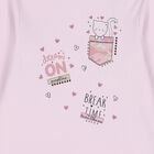 Girls Pink Cat Trousers Set, 1, hi-res
