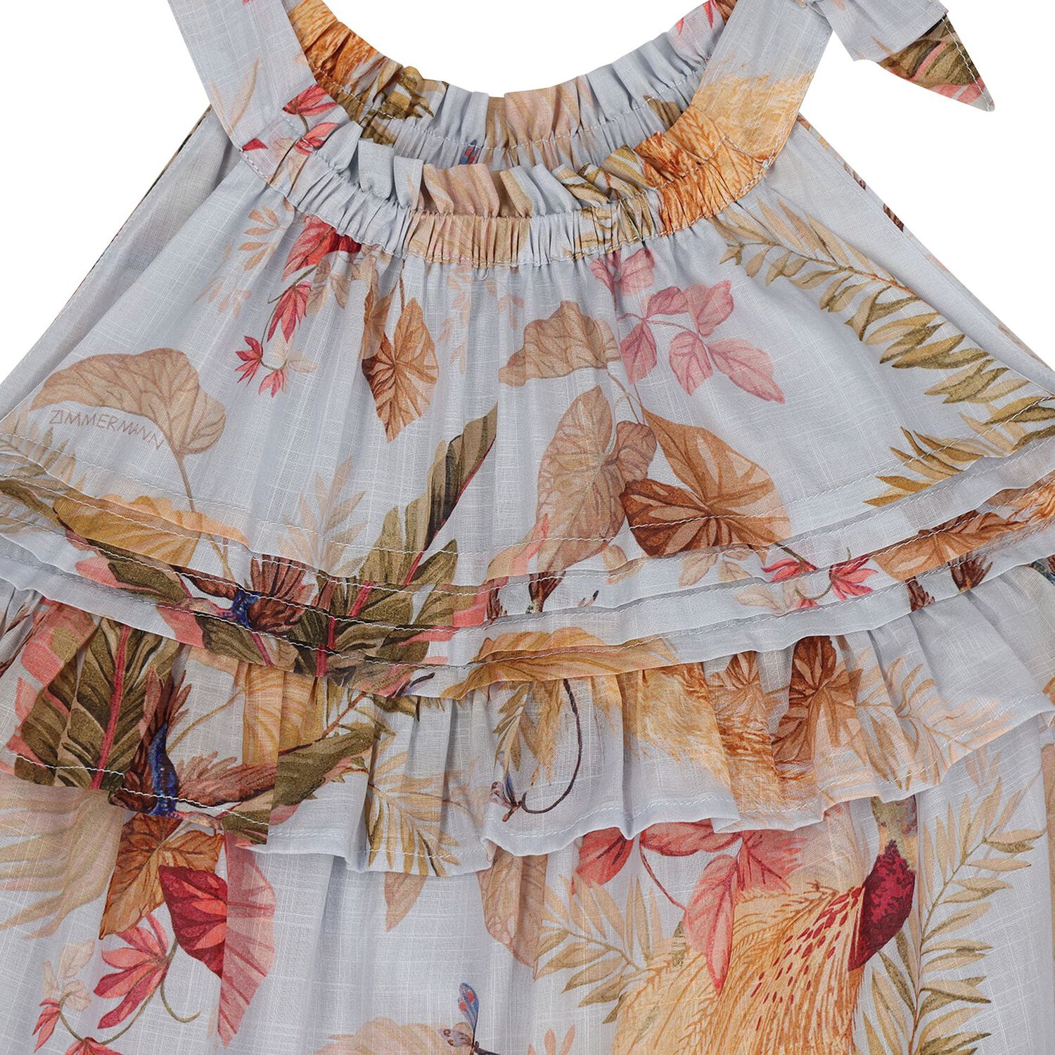 فستان بناتي زهري أزرق, 1, hi-res