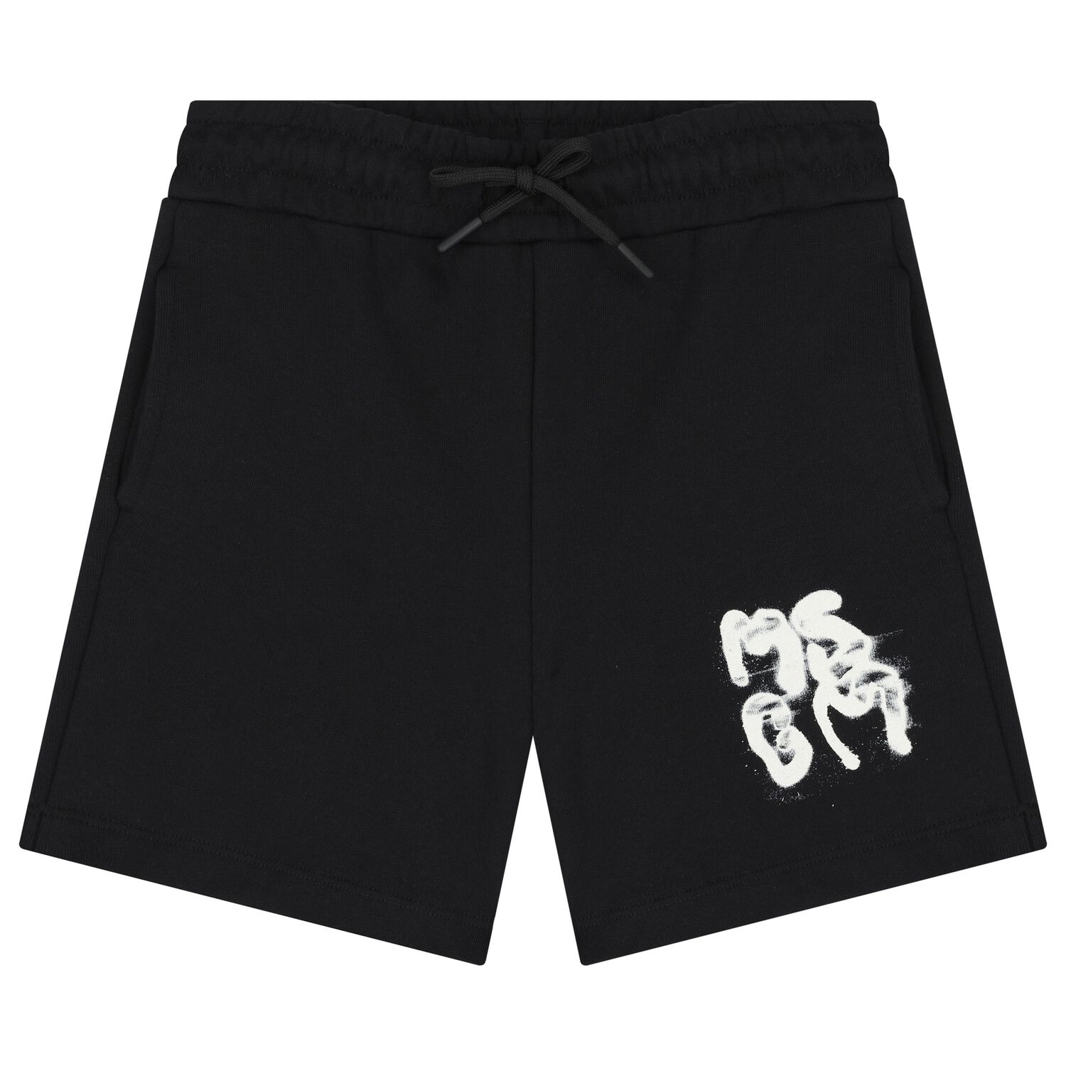 Boys Black Logo Shorts, 1, hi-res image number null