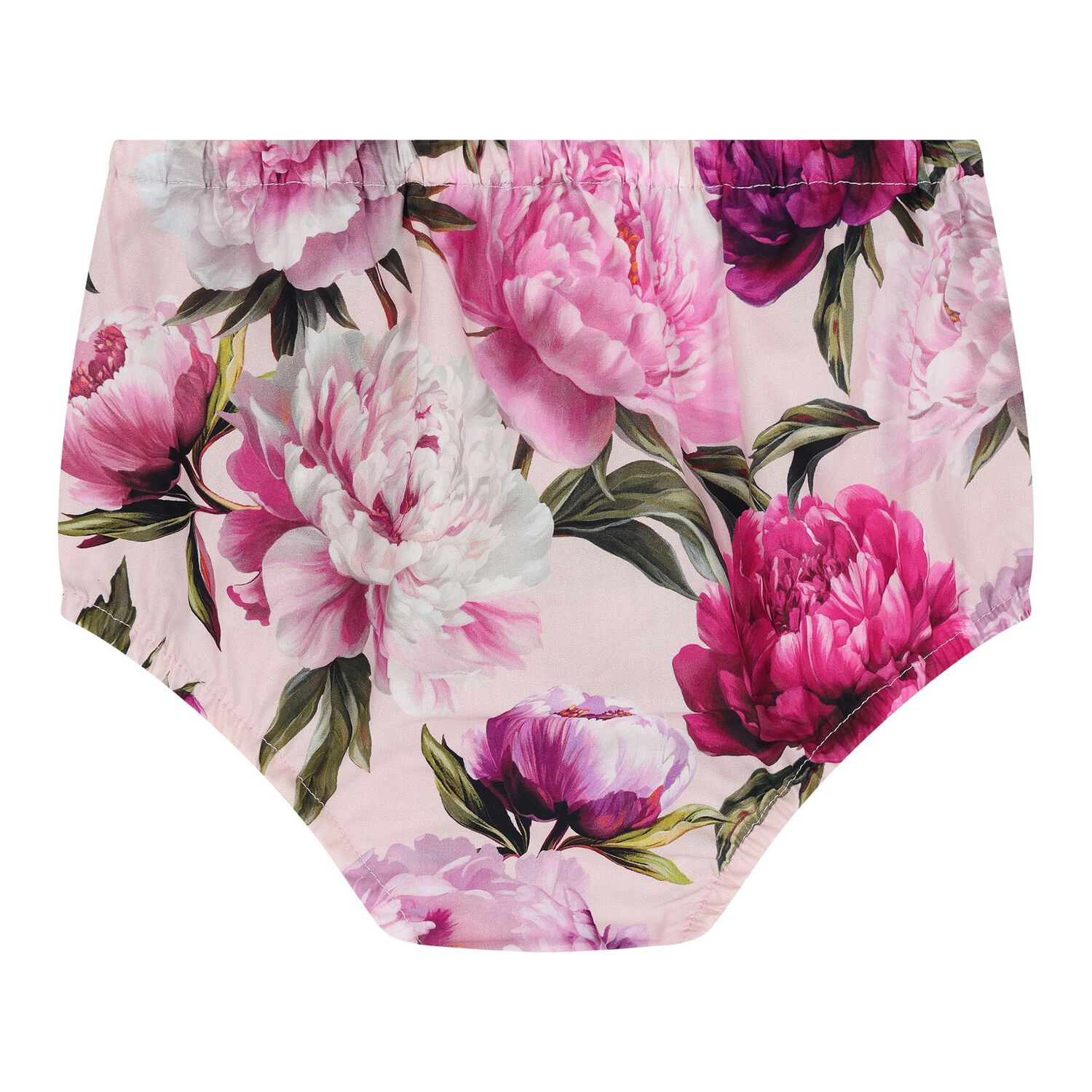 Baby Girls White & Pink Peony Dress Set, 1, hi-res