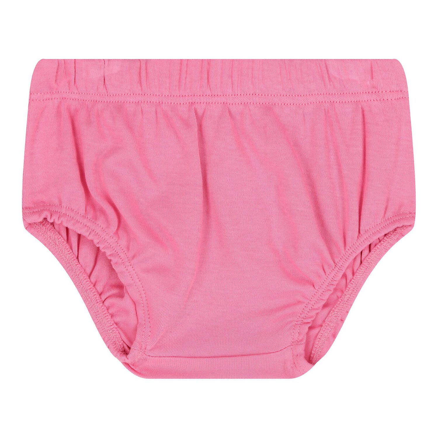 طقم فستان بنات بالشعار باللون الوردى, 3, hi-res