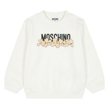 Younger White Popcorn Logo Sweatshirt
