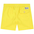Boys Yellow Polo Bear Swim Shorts, 1, hi-res